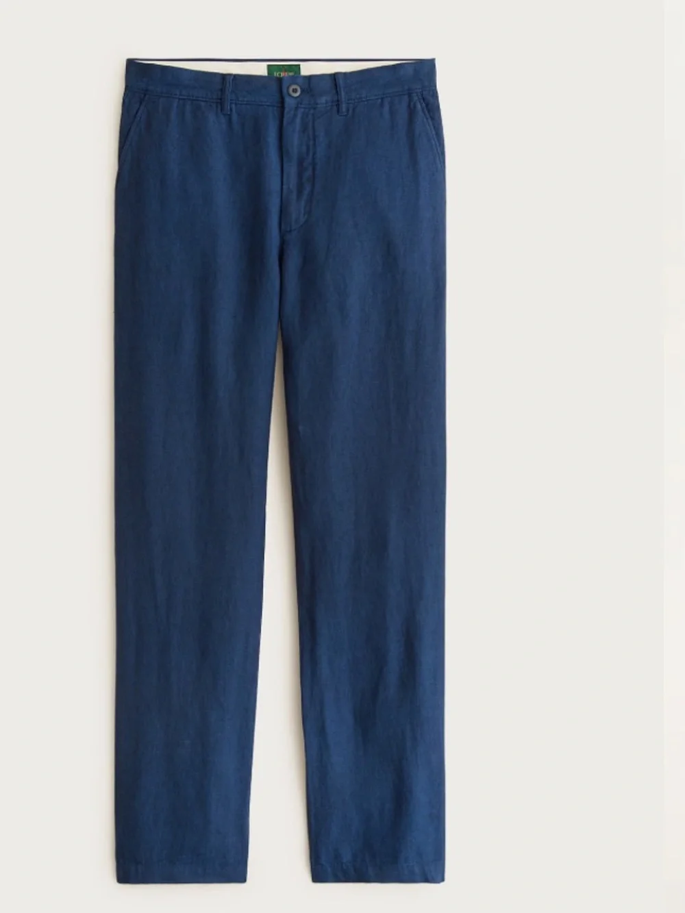 J crew navy tide Classic-fit linen trouser
